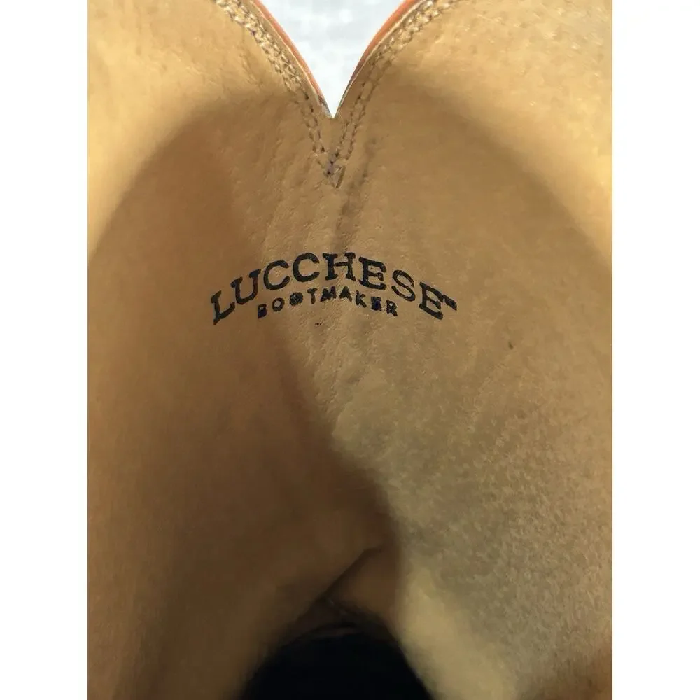 Lucchese Sunset Exotic Cowboy Boots Mens 11.5 2E Leather Western Made in USA